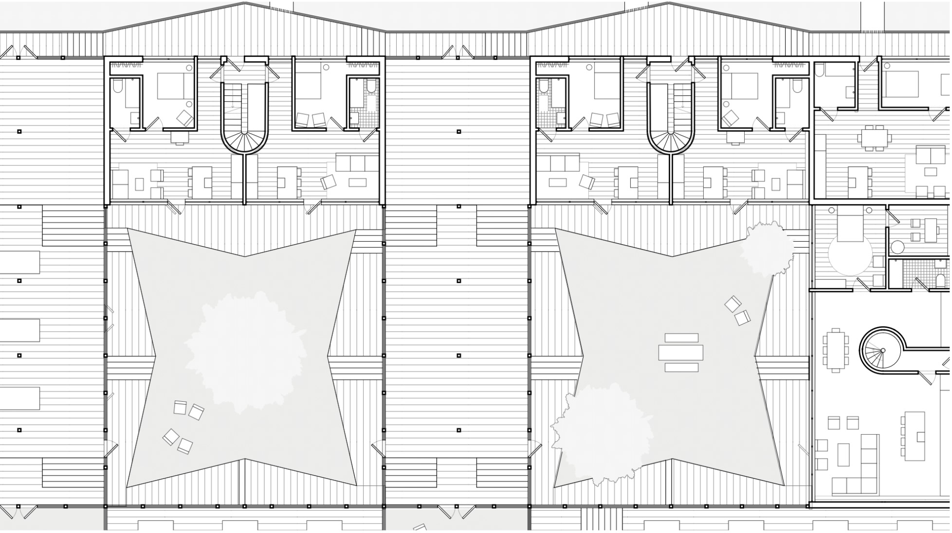drawing for housing based on quilt